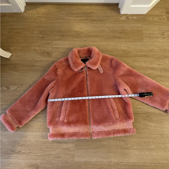 Sanctuary Pink Faux Fur Welt Pocket Jacket - Picture 9 of 11
